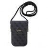 Púzdro Guess PU 4G Metal Logo Script Phone Bag čierne Púzdro Guess PU 4G Metal Logo Script Phone Bag čierne