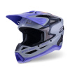 Přilba S-M3 edice JETT LAWRENCE, ALPINESTARS, dětská (šedá/fialová/černá, vel. L) Přilba S-M3 edice JETT LAWRENCE, ALPINESTARS, dětská (šedá/fialová/černá, vel. L)