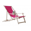 ATMOWOOD Drevené záhradné ležadlo s držiakom na nápoje - ružové ATMOWOOD Drevené záhradné ležadlo s držiakom na nápoje - ružové