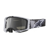 ALPINESTARS okuliare VISION 8 LAHND, ALPINESTARS (bílá/černá, zrkadlové strieborné plexi) 2026 ALPINESTARS okuliare VISION 8 LAHND, ALPINESTARS (bílá/černá, zrkadlové strieborné plexi) 2026