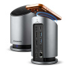 AXAGON HMC-WL9, USB 10Gbps hub s Qi, 3x USB-A, USB-C, HDMI & DP 4k/60Hz, RJ-45 GLAN, PD 100W, kabel USB-C 60cm AXAGON HMC-WL9, USB 10Gbps hub s Qi, 3x USB-A, USB-C, HDMI & DP 4k/60Hz, RJ-45 GLAN, PD 100W, kabel USB-C 60cm