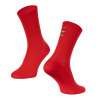 Ponožky FORCE COLOUR dlhé, červené L-XL/42-46 Ponožky FORCE COLOUR dlhé, červené L-XL/42-46