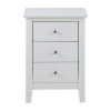 Biely nočný stolík s 3 zásuvkami Actona Linnea Biely nočný stolík s 3 zásuvkami Actona Linnea