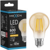 Mexen Vintis LED žiarovka filament E27, A60, 6W, Teplá - 2200K, 600 lm, jantárová - L150-E27-0622-50 Mexen Vintis LED žiarovka filament E27, A60, 6W, Teplá - 2200K, 600 lm, jantárová - L150-E27-0622-50
