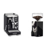 La Pavoni Mini Cellini, black + Eureka Mignon Silenzio 55, CR black La Pavoni Mini Cellini, black + Eureka Mignon Silenzio 55, CR black
