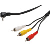 PremiumCord AV kábel 3.5mm 4 pin na 3x RCA CINCH 1,5 m PremiumCord AV kábel 3.5mm 4 pin na 3x RCA CINCH 1,5 m
