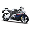 Maisto Motocykl, 2010 BMW S1000RR, bílá, 1:12 Maisto Motocykl, 2010 BMW S1000RR, bílá, 1:12
