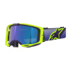ALPINESTARS okuliare VISION 8 CORP, ALPINESTARS (žltá fluo/fialová, zrkadlové modré plexi) 2026 ALPINESTARS okuliare VISION 8 CORP, ALPINESTARS (žltá fluo/fialová, zrkadlové modré plexi) 2026