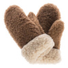 Ako v perinke Rukavice z ovčej vlny hnedo-béžové M Ako v perinke Rukavice z ovčej vlny hnedo-béžové M