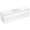 Mexen Orio, kúpeľňová skrinka 160 cm s umývadlom Otis, 2 zásuvky, biela matná, 91A10-16047-2-BFF01-W18M01 Mexen Orio, kúpeľňová skrinka 160 cm s umývadlom Otis, 2 zásuvky, biela matná, 91A10-16047-2-BFF01-W18M01