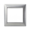 VALENA Rámik 1P brúsený hliník+strieborný prúžok 770331 VALENA Rámik 1P brúsený hliník+strieborný prúžok 770331