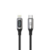 Datový kabel s LCD Forever USB-C/Lightning 1m 27W černý GSM171011 Datový kabel s LCD Forever USB-C/Lightning 1m 27W černý GSM171011