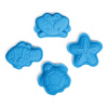 Bigjigs Toys Silikónové formičky modré Ocean Bigjigs Toys Silikónové formičky modré Ocean