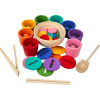 2Kids Toys Duhové guličky, mince a kalíšky 8 farieb 2Kids Toys Duhové guličky, mince a kalíšky 8 farieb
