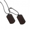 Diamond Link DOG TAG - Čierny army set s retiazkou z chirurgickej ocele | Vhodný na gravírovanie Diamond Link DOG TAG - Čierny army set s retiazkou z chirurgickej ocele | Vhodný na gravírovanie