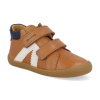 Barefoot detské členkové topánky Develab - Firststep Sneaker Cognac Nappa hnedá Barefoot detské členkové topánky Develab - Firststep Sneaker Cognac Nappa hnedá