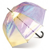 Happy Rain Domeshape AC Dlouhý průhledný deštník lesklý 40979 průhledná Happy Rain Domeshape AC Dlouhý průhledný deštník lesklý 40979 průhledná