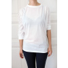 DAALO Elegantní a stylová tunika alá netopýr pro každou ženu, bílá DAALO Elegantní a stylová tunika alá netopýr pro každou ženu, bílá