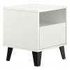 Tempo Kondela Nočný stolík, biela, BOGAN NEW 1S Tempo Kondela Nočný stolík, biela, BOGAN NEW 1S