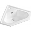 Aqualine Keramické umývadlo rohové 40x19x40cm, nábytkové 1601-40 Aqualine Keramické umývadlo rohové 40x19x40cm, nábytkové 1601-40