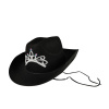 Klobúk kovbojský čierny s korunkou dámsky Klobúk kovbojský čierny s korunkou dámsky