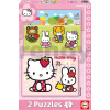 Detské puzzle Hello Kitty Educa 2x20 dielov 14219 farebné Detské puzzle Hello Kitty Educa 2x20 dielov 14219 farebné