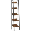 Regál Vasagle 33,8 cm x 170 cm x 30 cm, čierne drevo Regál Vasagle 33,8 cm x 170 cm x 30 cm, čierne drevo