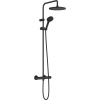 HANSGROHE Vernis Blend Showerpipe EcoSmart nástenný sprchový systém s termostatom, horná sprcha 1jet s priemerom 240 mm, ručná sprcha 2jet, matná čierna, 26428670 HANSGROHE Vernis Blend Showerpipe EcoSmart nástenný sprchový systém s termostatom, horná sprcha 1jet s priemerom 240 mm, ručná sprcha 2jet, matná čierna, 26428670