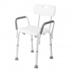 Kúpeľňová stolička s madlami výškovo nastaviteľná HomeLife Kúpeľňová stolička s madlami výškovo nastaviteľná HomeLife