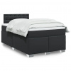 Box spring postel s matrací černá 120x190 cm umělá kůže Černý 3288412 Box spring postel s matrací černá 120x190 cm umělá kůže Černý 3288412