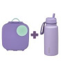 Box na občerstvenie stredný + Nerezová termofľaša 1l - set fialový Box na občerstvenie stredný + Nerezová termofľaša 1l - set fialový