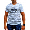 Alpha Industries Basic T-Shirt Camo tričko pánske white camo biele Alpha Industries Basic T-Shirt Camo tričko pánske white camo biele