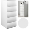 Skrinka na komoda 5 zásuvky Knižnica W5 40x111x45 biela (Skrinka na komoda 5 zásuvky Knižnica W5 40x111x45 biela) Skrinka na komoda 5 zásuvky Knižnica W5 40x111x45 biela (Skrinka na komoda 5 zásuvky Knižnica W5 40x111x45 biela)