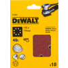 DeWALT Brusný papír 115 x 115 mm, P80, suchý zip, (10 ks) DT3022 DeWALT Brusný papír 115 x 115 mm, P80, suchý zip, (10 ks) DT3022
