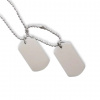 Diamond Link DOG TAG - Oceľový army set s retiazkou z chirurgickej ocele | Vhodný na gravírovanie Diamond Link DOG TAG - Oceľový army set s retiazkou z chirurgickej ocele | Vhodný na gravírovanie