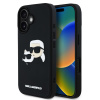 Karl Lagerfeld 3D Rubber Double Heads zadný kryt pre iPhone 16 Black Karl Lagerfeld 3D Rubber Double Heads zadný kryt pre iPhone 16 Black