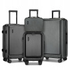 Súprava 4 pevných kufrov KONO ABS+PC - 9.6/35.8/61.2/93.38 L - šedá Súprava 4 pevných kufrov KONO ABS+PC - 9.6/35.8/61.2/93.38 L - šedá