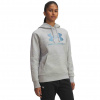 Dámska mikina Under Armour UA Rival Flc Shimmer Hdy šedá|S Dámska mikina Under Armour UA Rival Flc Shimmer Hdy šedá|S