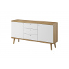 Komoda PRIMO PKSZ160 - dub riviera + biela Komoda PRIMO PKSZ160 - dub riviera + biela