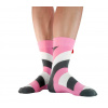 Ponožky Ružovo sivá láska, Tag socks - M 39–42 Ponožky Ružovo sivá láska, Tag socks - M 39–42