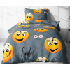 HoD Obliečky Smajlíci šedé Bavlna 70x90 140x200 cm HoD Obliečky Smajlíci šedé Bavlna 70x90 140x200 cm