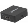 Manhattan HDMI Splitter, 1080p 2-portový HDMI Splitter, napájanie USB, čierny Manhattan HDMI Splitter, 1080p 2-portový HDMI Splitter, napájanie USB, čierny