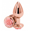 NS Novelties Rear Assets Rose Buttplug Medium Pink NS Novelties Rear Assets Rose Buttplug Medium Pink