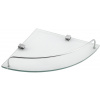 AQUALINE RB115 Rumba sklenená rohová polica 25 x 4,2 x 25 cm, číre sklo AQUALINE RB115 Rumba sklenená rohová polica 25 x 4,2 x 25 cm, číre sklo