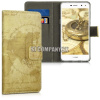Kožený obal Huawei Y6 (2017) – Wallet World Map Kožený obal Huawei Y6 (2017) – Wallet World Map