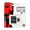 KINGSTON MICRO SDHC 16GB+1ADAPTER class 10 KINGSTON MICRO SDHC 16GB+1ADAPTER class 10