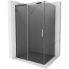 Mexen Omega, sprchovací kút s posuvnými dverami 130 (dvere) x 90 (stena) cm, 8mm sklo, chrómový profil-šedé sklo, 825-130-090-01-40 Mexen Omega, sprchovací kút s posuvnými dverami 130 (dvere) x 90 (stena) cm, 8mm sklo, chrómový profil-šedé sklo, 825-130-090-01-40