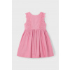 Ľanové šaty pre deti Mayoral 3910.6A.Mini.PPYA ružová 110 Ľanové šaty pre deti Mayoral 3910.6A.Mini.PPYA ružová 110