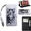 Peňaženkové puzdro 3D Painting Pattern na Huawei P Smart Z -Smile Cat Peňaženkové puzdro 3D Painting Pattern na Huawei P Smart Z -Smile Cat