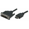 Manhattan HDMI kábel na DVI-D, Dual Link, 1 m, čierny 322782 Manhattan HDMI kábel na DVI-D, Dual Link, 1 m, čierny 322782